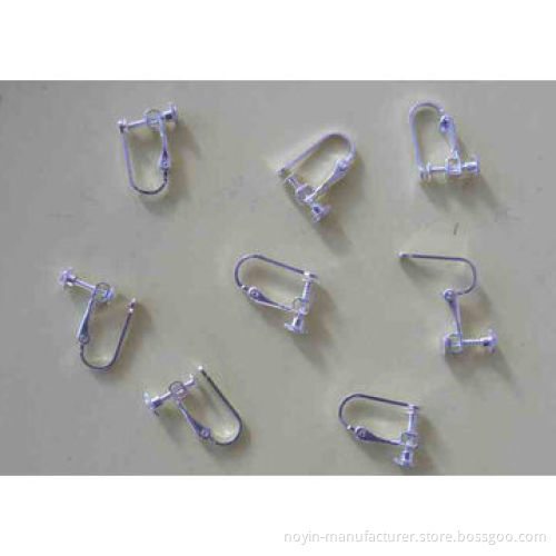 Earring hook with copper material, earring hook with silver color